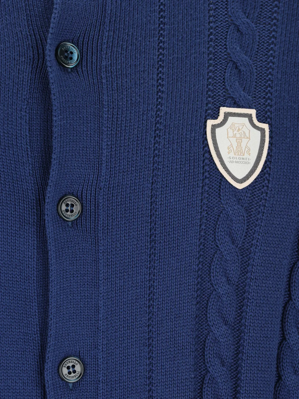 Brunello Cucinelli Kabelgebreid vest Blauw