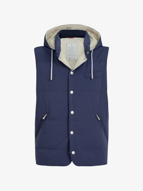 Brunello Cucinelli detachable-hood gilet