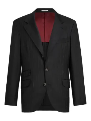 Brunello Cucinelli テーラードジャケット | ブラック | FARFETCH JP