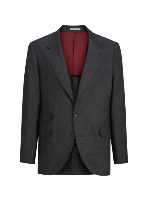 Brunello Cucinelli délave linen blazer