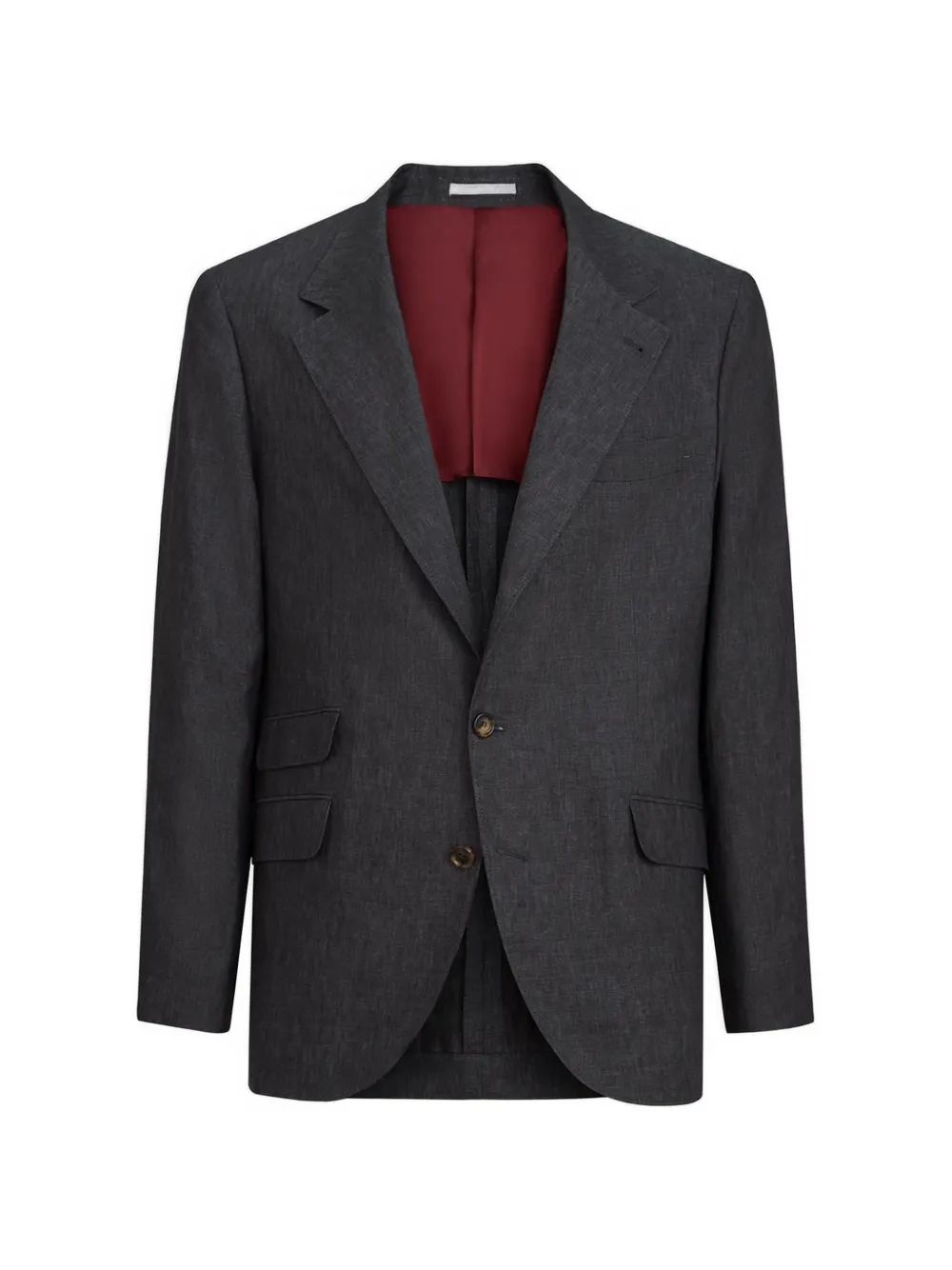 Brunello Cucinelli délave linen blazer - Grigio