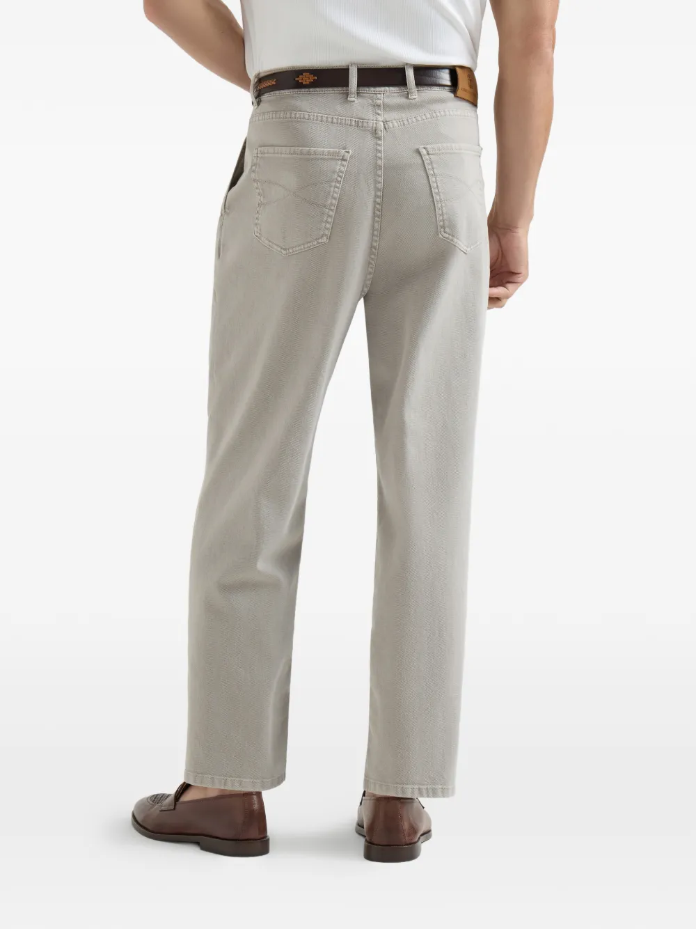  Brunello Cucinelli Double-pleat Five-pocket Jeans - Grey 