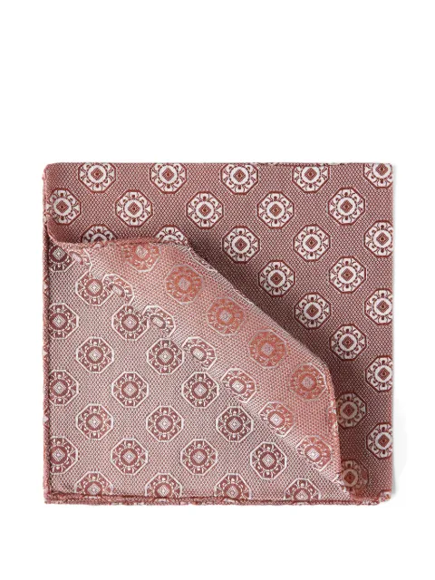 Brunello Cucinelli medallion-print silk pocket square