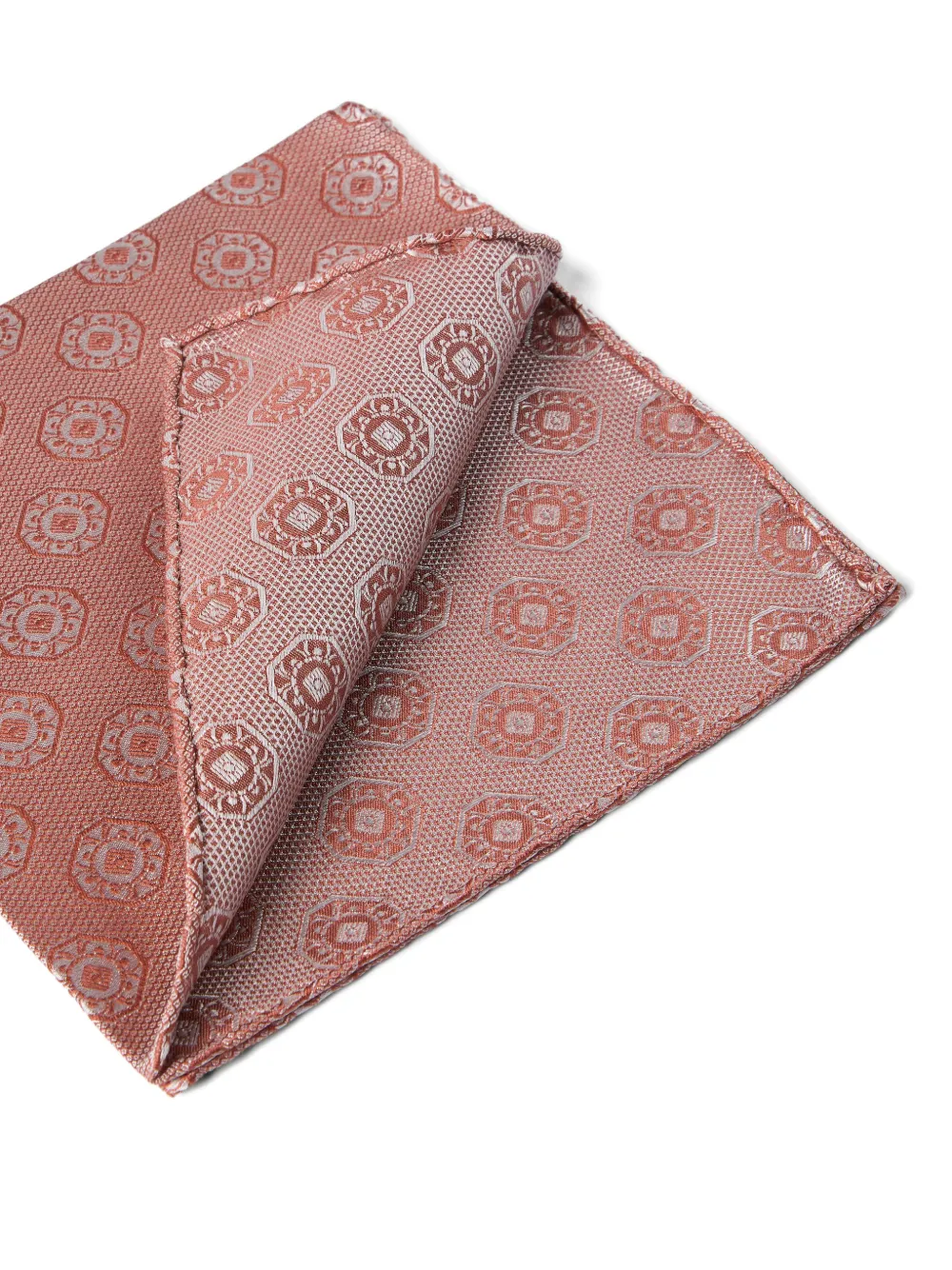 Brunello Cucinelli medallion-print silk pocket square | Image 2