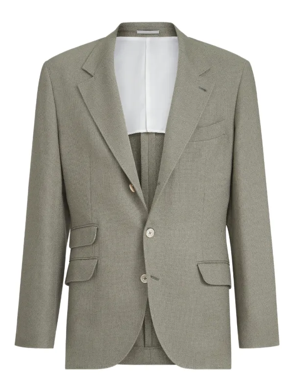 Brunello Cucinelli シングルジャケット | グリーン | FARFETCH JP