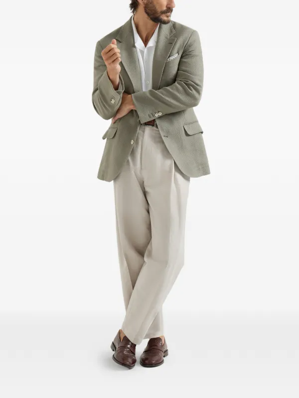 Brunello Cucinelli シングルジャケット | グリーン | FARFETCH JP