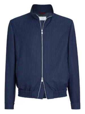 Brunello Cucinelli ツイル ジャケット | ブルー | FARFETCH JP