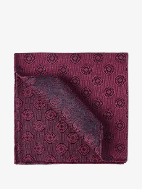 Brunello Cucinelli medallion-print silk pocket square