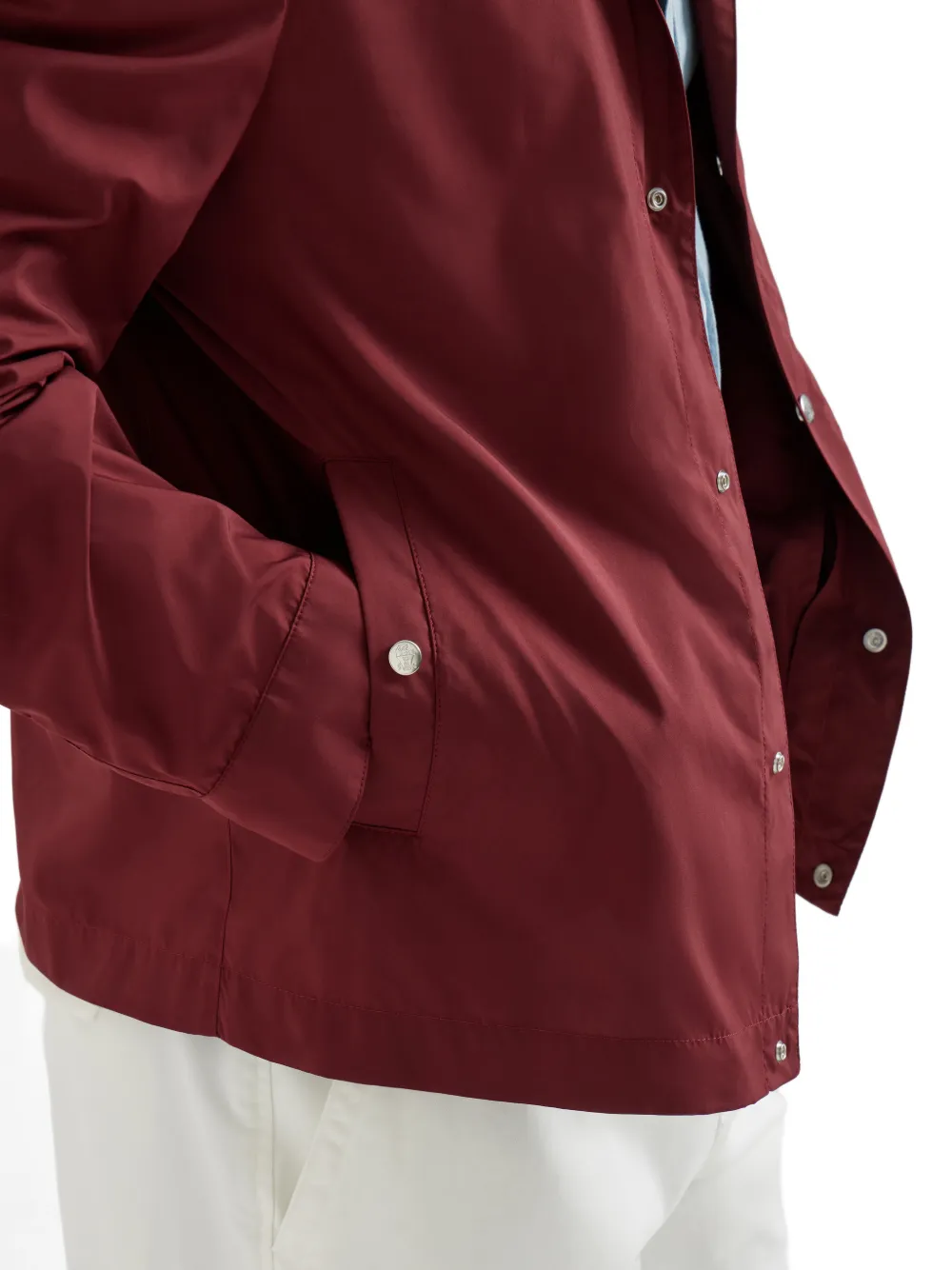  Brunello Cucinelli Buttoned Jacket - Red 