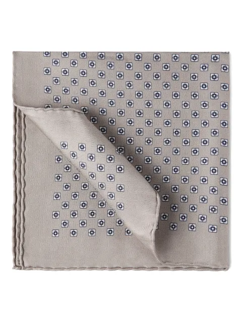 Brunello Cucinelli patterned pocket square