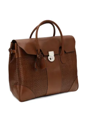 極美品 ブルネロクチネリ　ムートン　ボストンバッグ　バッグインバック付　ブラウン Brunello Cucinelli（ブルネロクチネリ）ボストンバッグ - FARFETCH