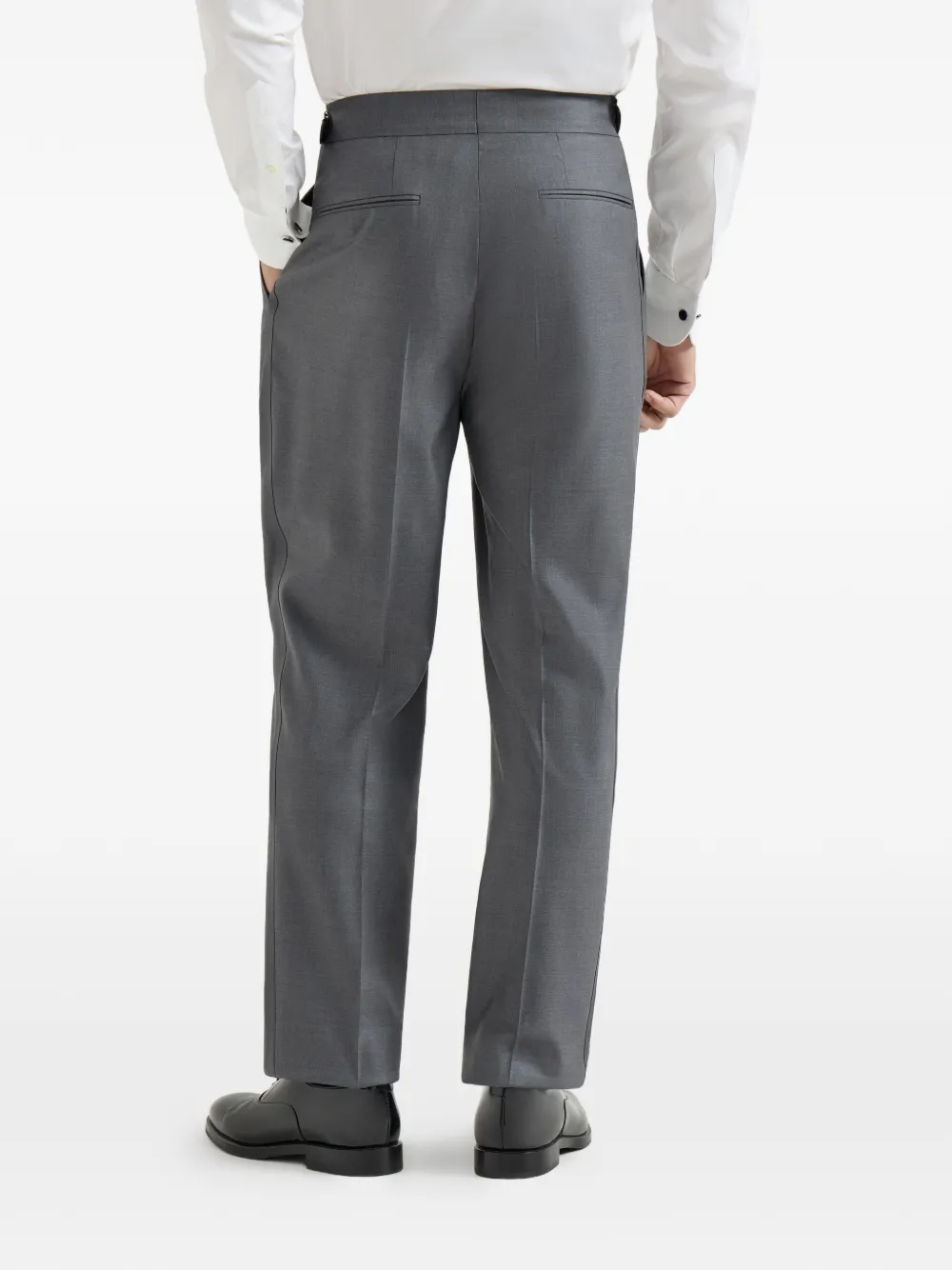 Brunello Cucinelli Broek met dubbele plooi Grijs
