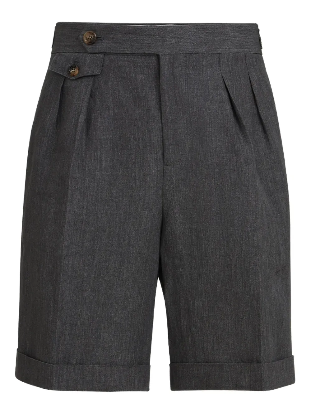 Brunello Cucinelli double-pleat shorts | Grey | Image 1