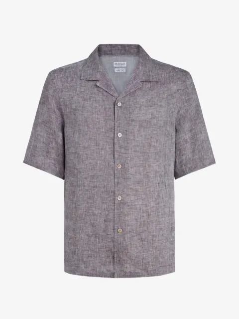 Brunello Cucinelli chemise à col officier