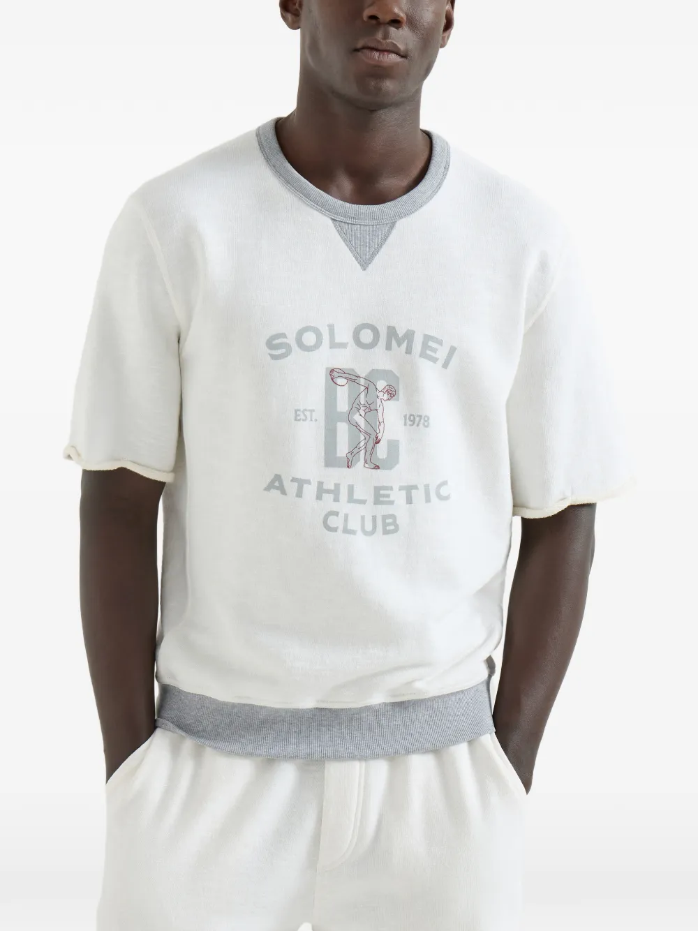  Brunello Cucinelli Printed T-shirt - Neutrals 
