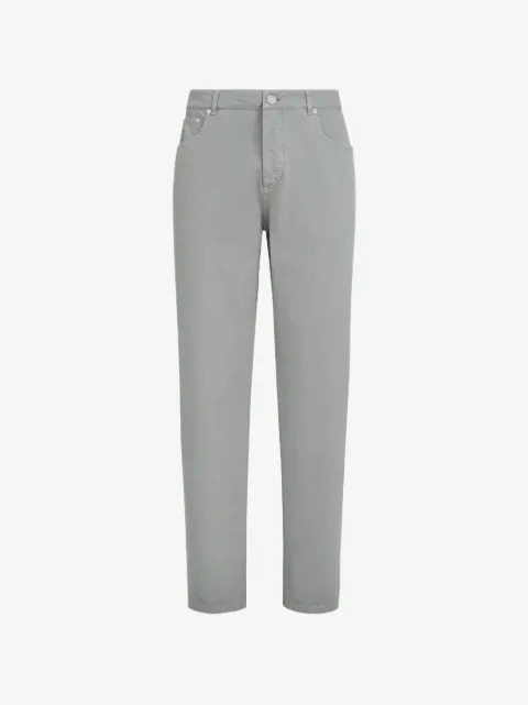 Brunello Cucinelli garment-dyed trousers