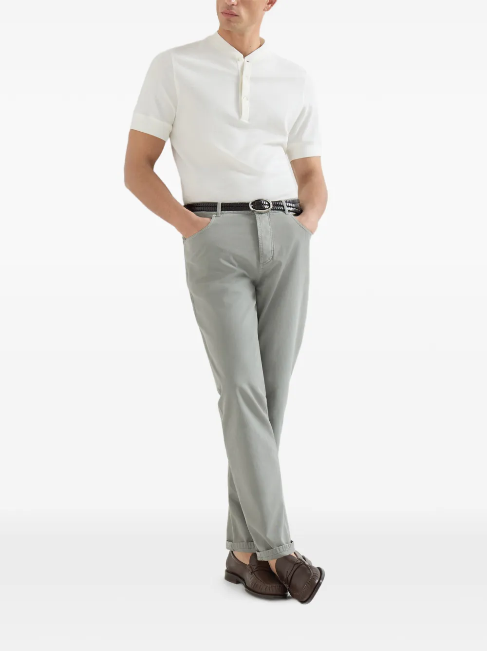 Garment-Dyed Trousers