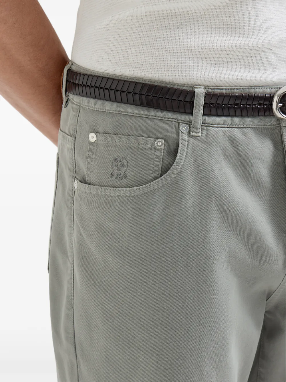 Garment-Dyed Trousers