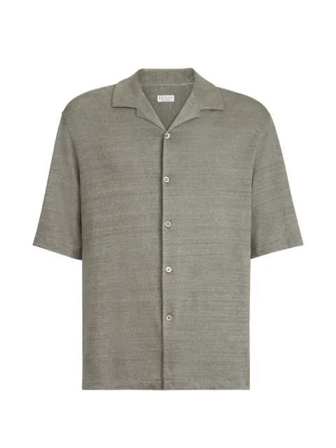 Brunello Cucinelli camp-collar short-sleeve shirt