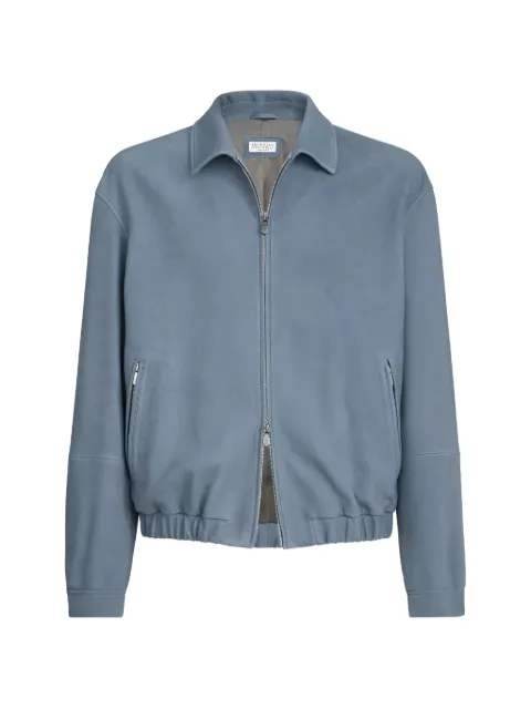 Brunello Cucinelli nubuck outerwear jacket