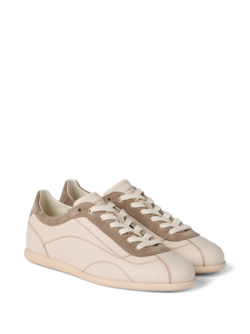 Brunello Cucinelli Sneakers met vlakken Beige