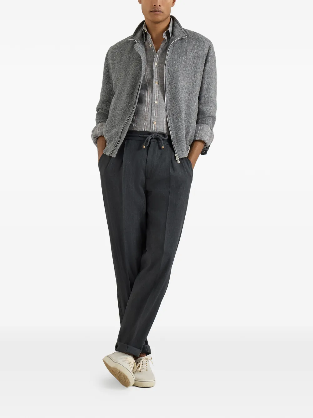 Brunello Cucinelli striped pocket shirt | Image 2