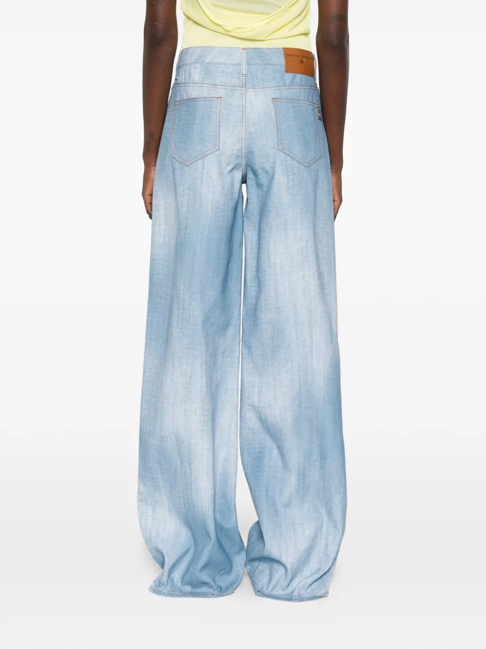 Ermanno Scervino Broek met wijde pijpen Blauw