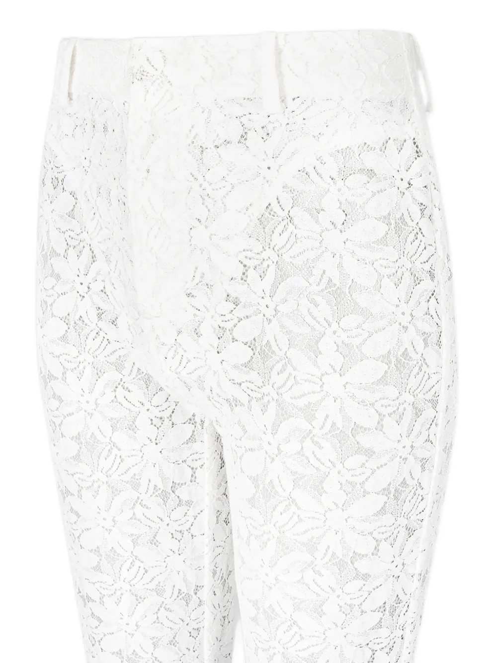 Manière De Voir floral-lace trousers - Wit