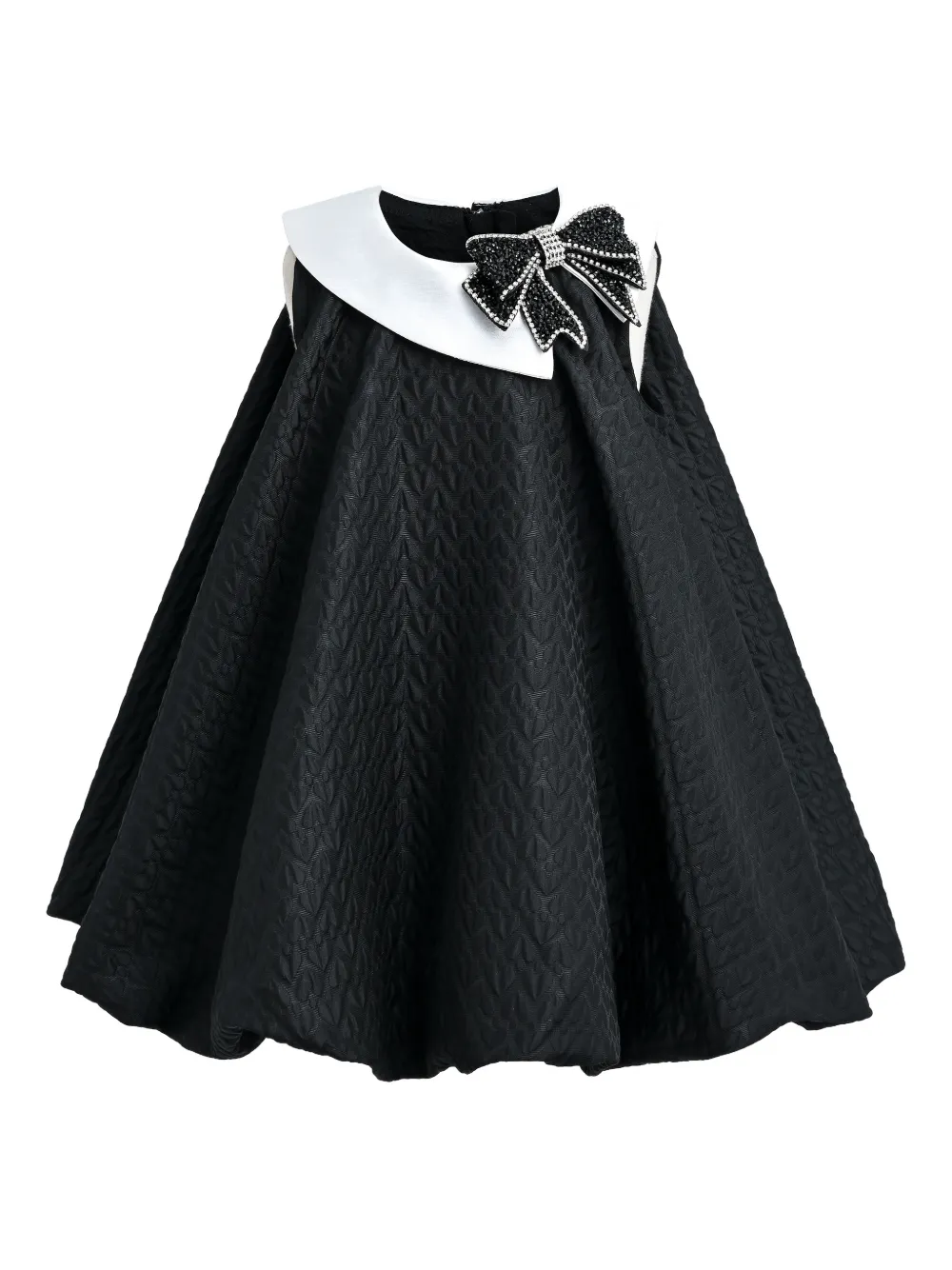 Tulleen Abito con fiocco - Nero