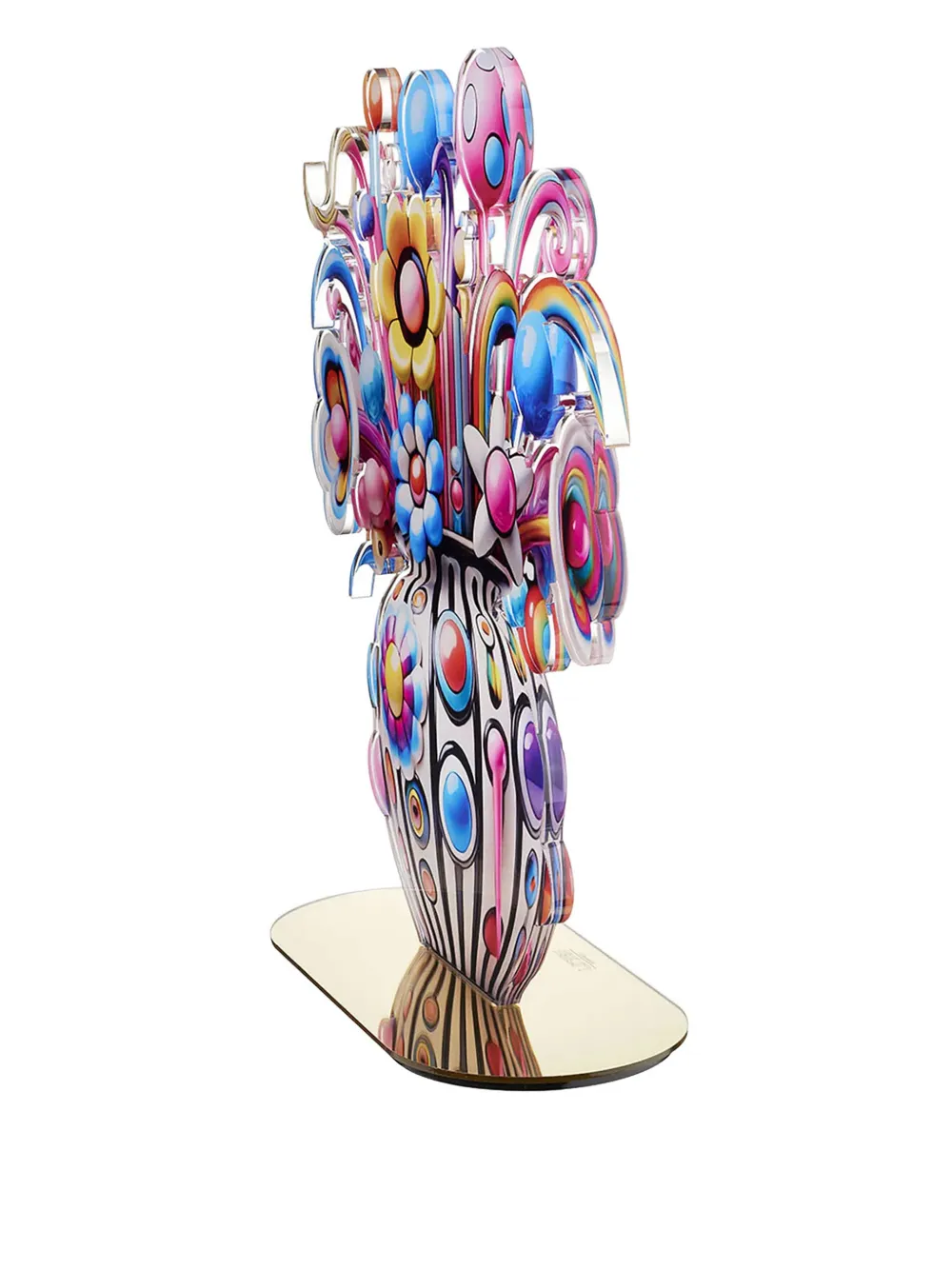 Linee Recanati striped flower-vase stand |  Accesorios decorativos | Image 2