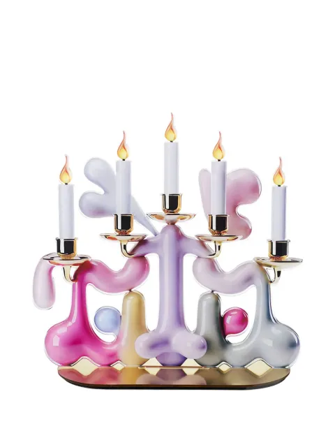 Linee Recanati Candypop sculptural candelabra stand