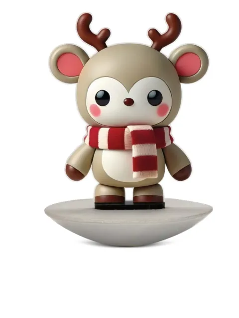 Linee Recanati scarf reindeer figure