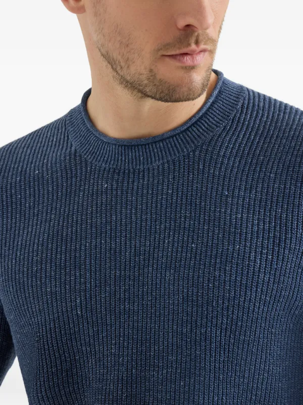 Brunello Cucinelli Linen And Cotton T-shirt | Blue | FARFETCH