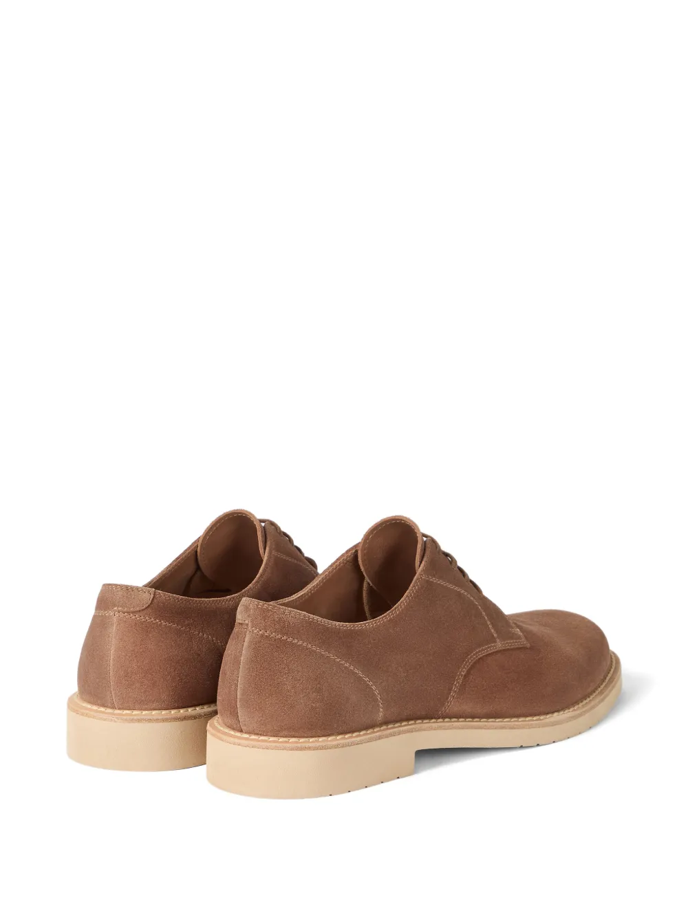 Brunello Cucinelli Suède derby schoenen Bruin