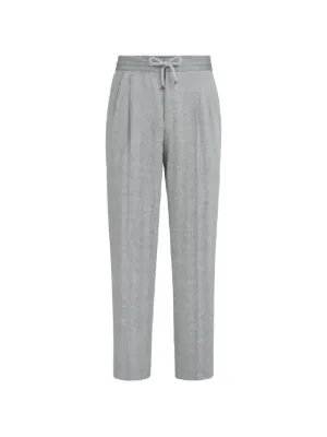Brunello Cucinelli ダブルタックパンツ | グレー | FARFETCH JP