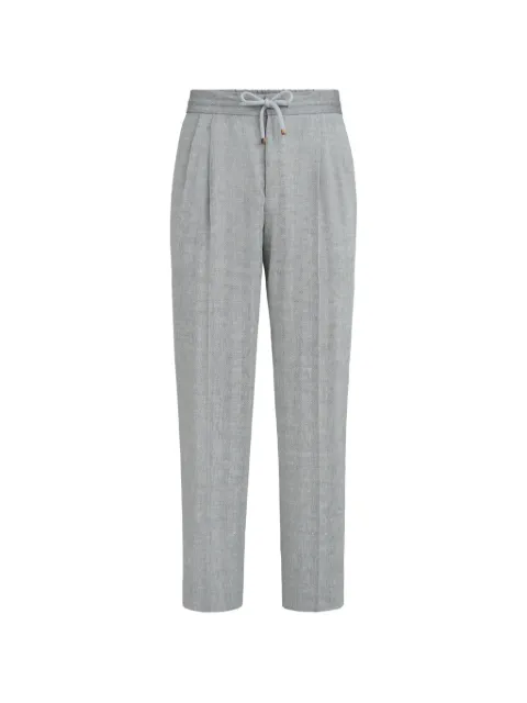 Brunello Cucinelli chevron trousers