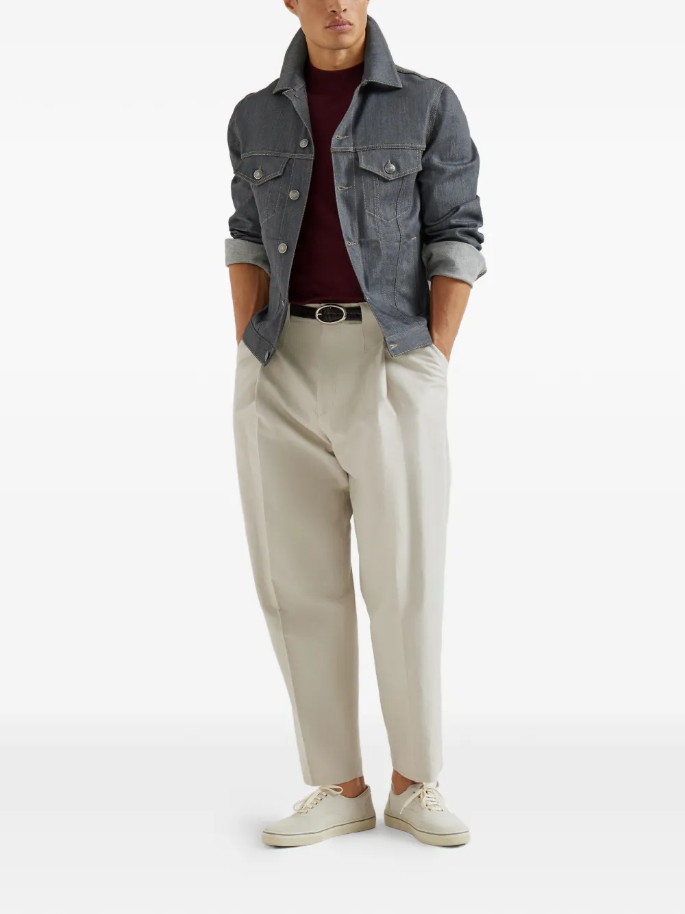 Brunello Cucinelli Geplooide broek - Beige