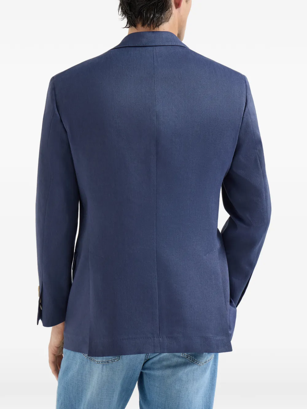 Brunello Cucinelli Blazer met puntige revers Blauw