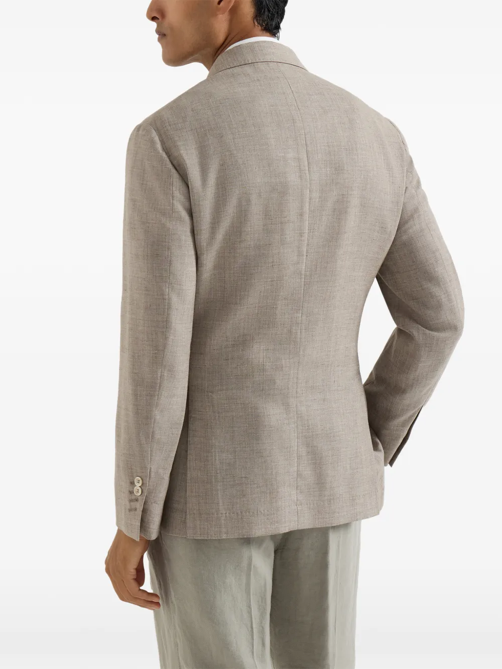 Brunello Cucinelli Blazer met opgestikte zak Bruin