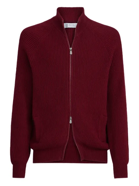 Brunello Cucinelli raglan-sleeves zip cardigan