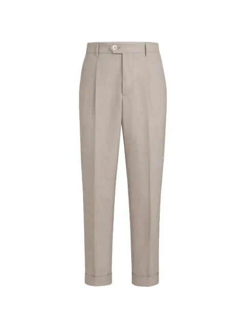 Brunello Cucinelli virgin wool fresco trousers with pleat