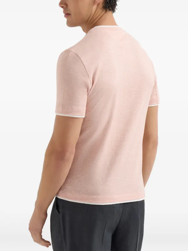Brunello Cucinelli Linen And Cotton Jersey crew-neck T-shirt With