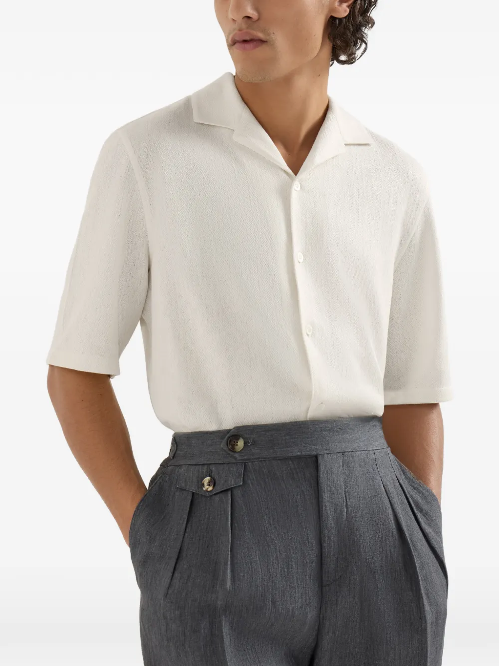 Brunello Cucinelli Jersey poloshirt Beige