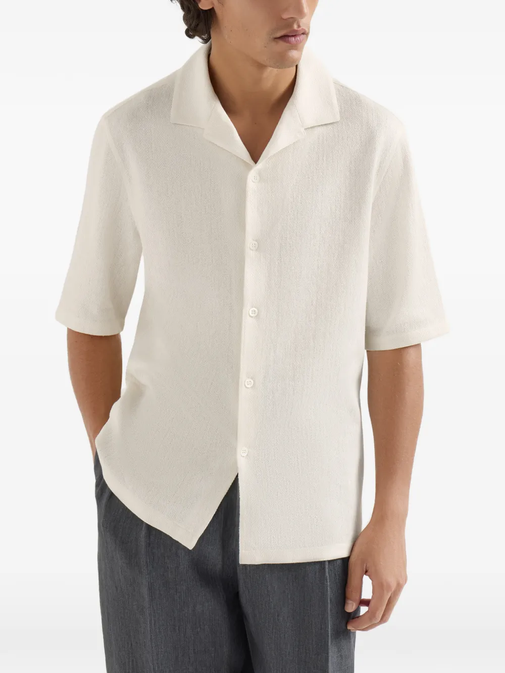 Brunello Cucinelli Jersey poloshirt Beige