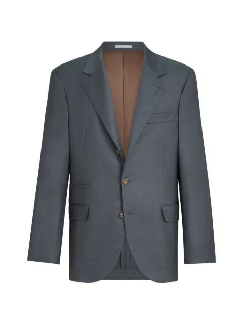 Brunello Cucinelli super 150s virgin-wool four season batavia twill blazer