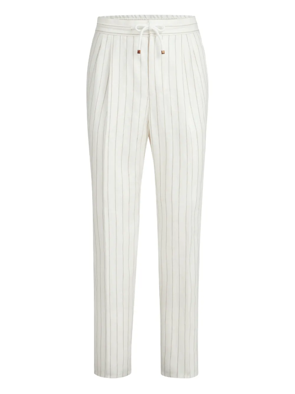 Brunello Cucinelli Pantaloni a righe con coulisse - Toni neutri