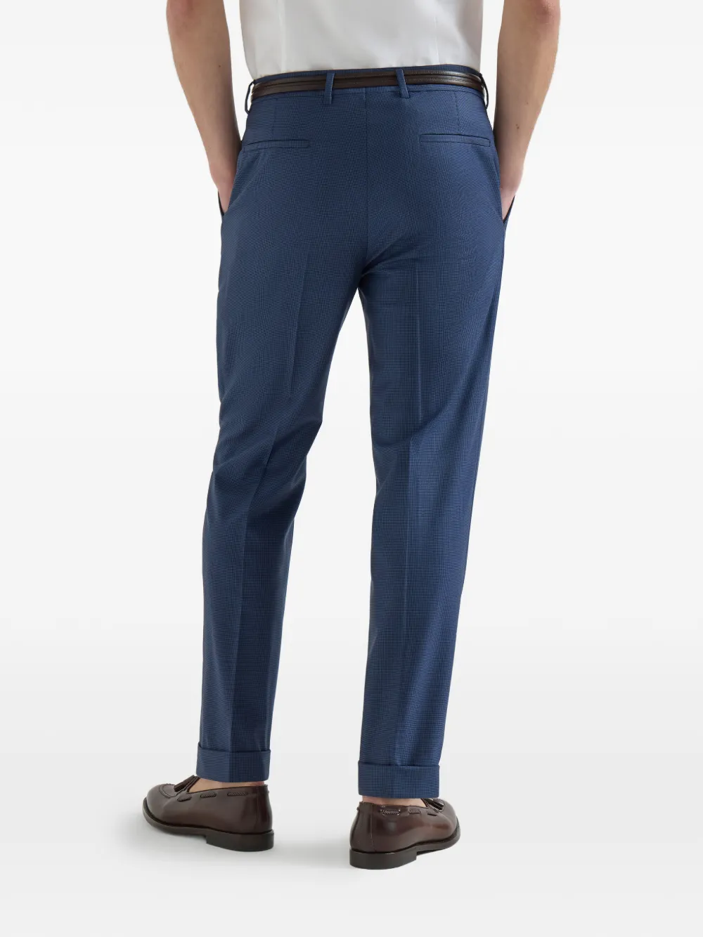 Virgin Wool Houndstooth Trousers