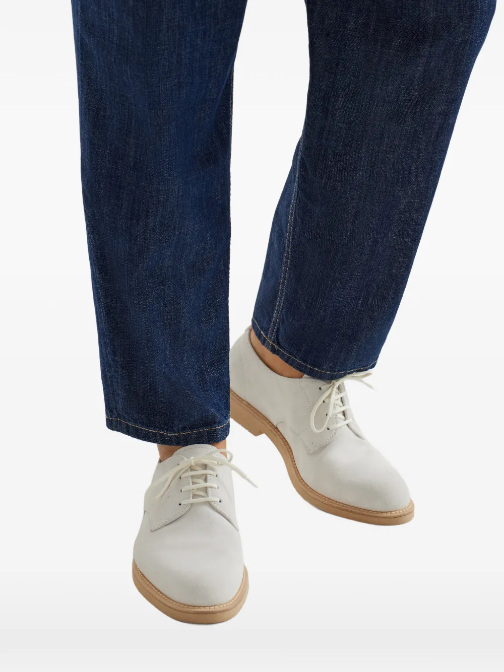 Brunello Cucinelli Derby veterschoenen Wit