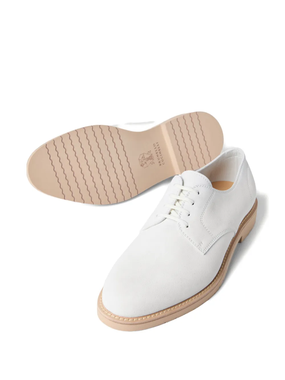 Brunello Cucinelli Derby veterschoenen Wit
