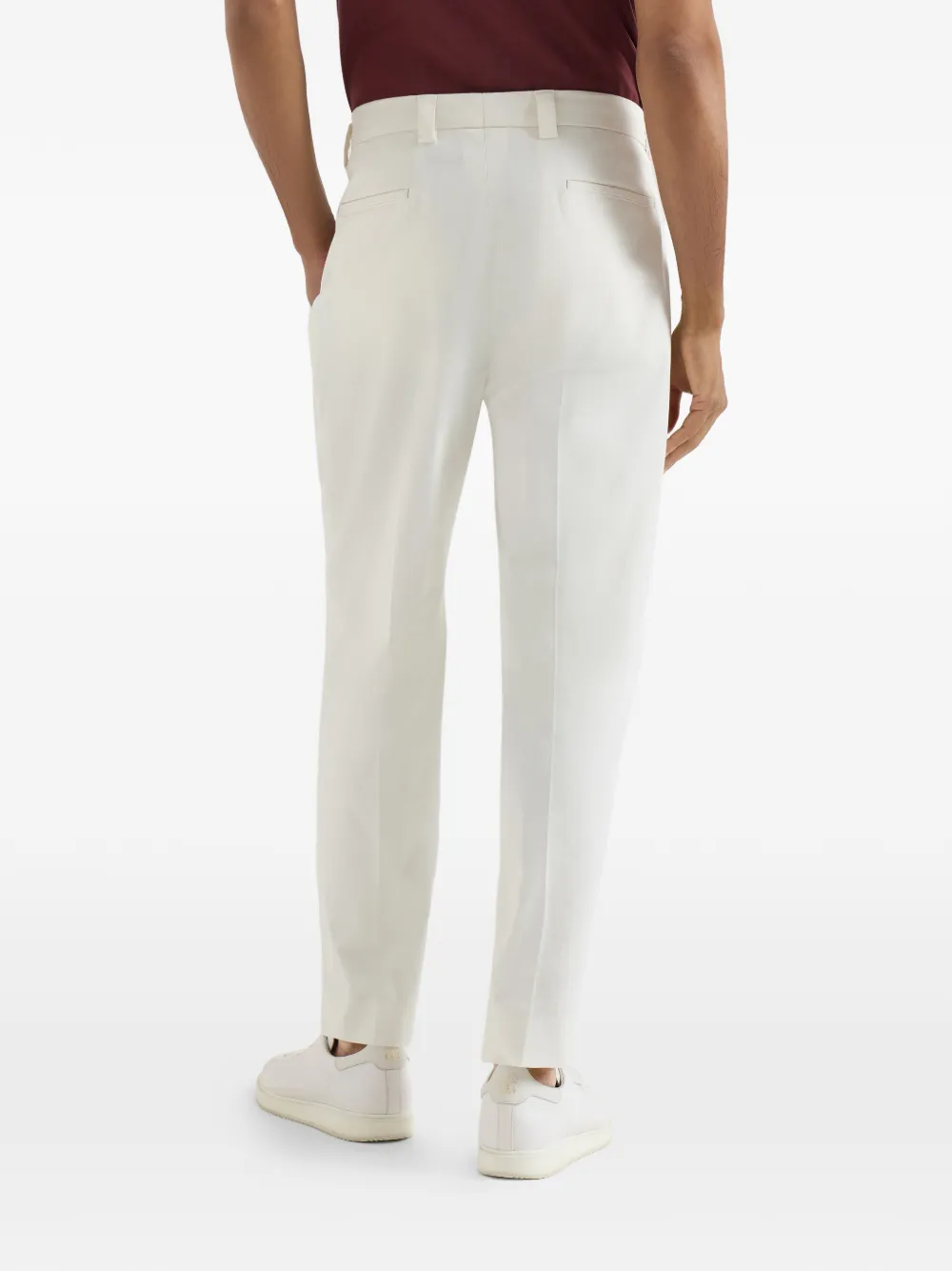 Brunello Cucinelli Pima katoenen broek met tee houder Beige
